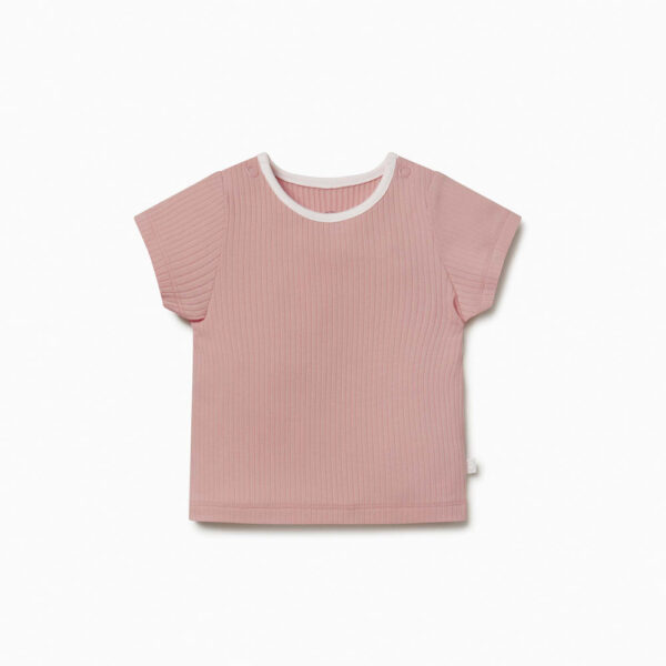 Ribbed Short Sleeve T-Shirt - Görsel 2